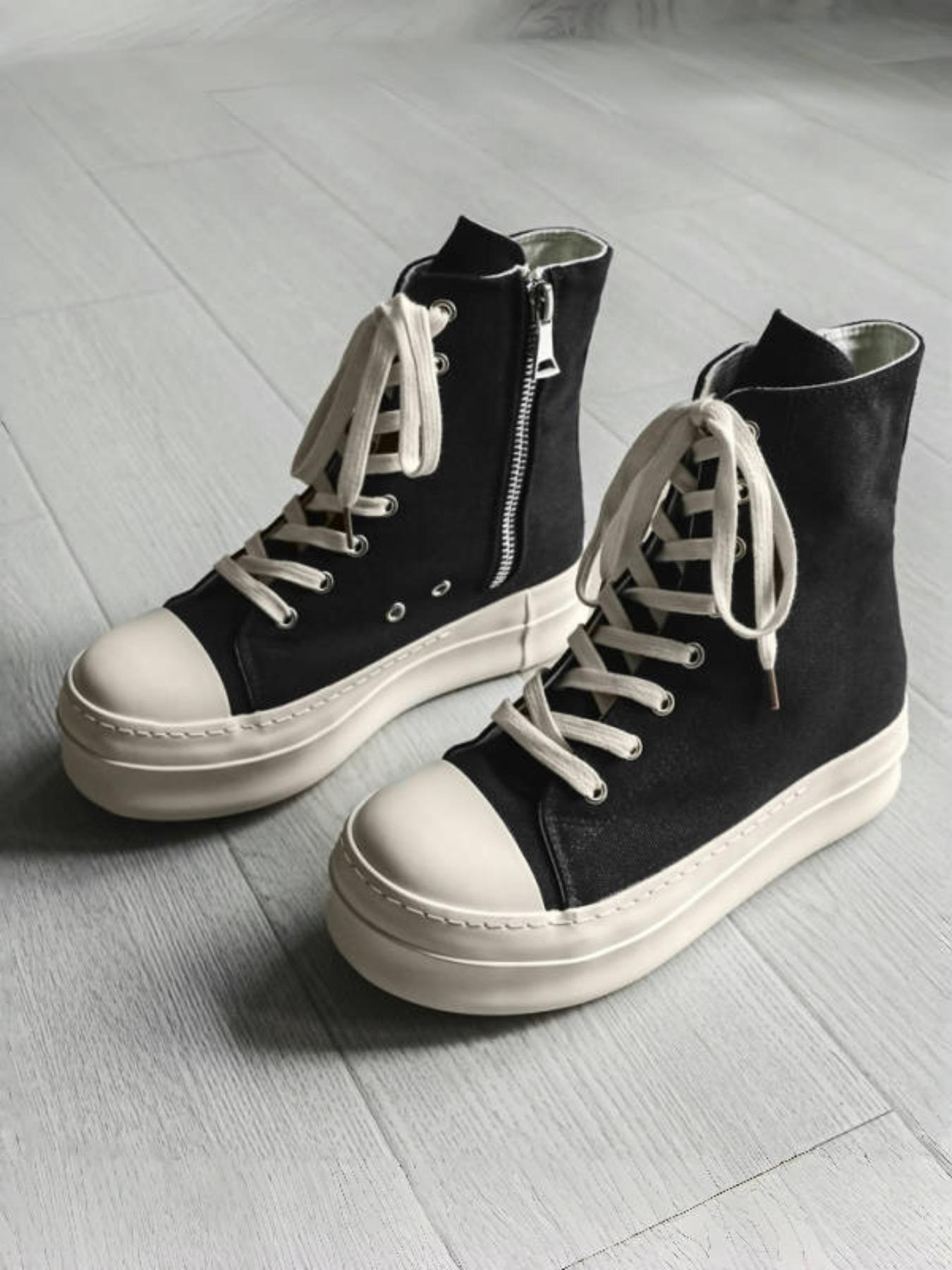 Fashionable High-Top Durable Outdoor Hiking Shoes Hiking Boots with Side Zipper, Sporty Style, Lightweight Comfort, Unisex Design for All Seasons