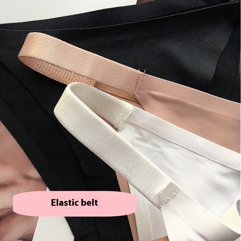 Basic Women's Solid Color Seamless Knicker, Minimalist Breathable Comfortable Minimalist Pastel Panty for Daily Wear, Women's Underwear for All Seasons, Womenswear, Soft Panties, Daily Casual Underwear, Casual Elegant Underwear  thongs high leg swimsuit