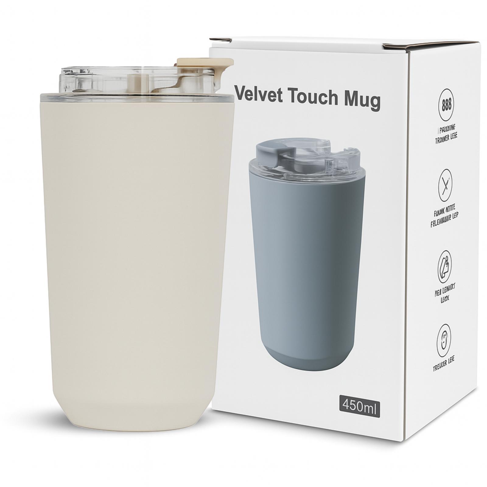 1Pc 15oz Double Wall Stainless Steel Vacuum Insulated Mug, Tumbler with Lid, Matte Finish Thermal Cup, Keep Hot 6H/Cold 12H, Compact Leak-Proof Insulated Cup for Coffee Tea, Great for Office/Commute/Travel/Home Use, Unique Gift, Minimalist Style