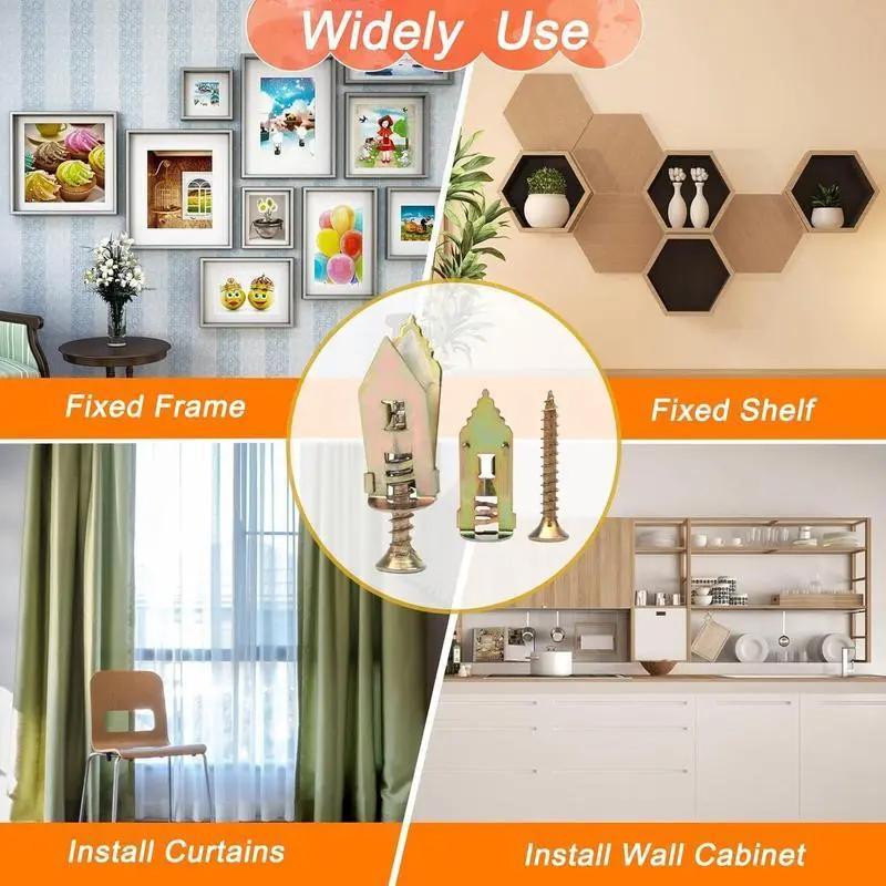 SOPAMI Self-Drilling Drywall Expansion Plug Anchors Kit (40PCS, 100PCS, 200PCS Options) – No Drill Needed, Strong Load-Bearing, Corrosion-Resistant, Easy to Hang for Home & Office, Includes Anchors, Screws, Adjustable Hooks & Bracket for Quick Install SOPAMI Self-Drilling Drywall Expansion Plug Anchors Kit (40PCS, 100PCS, 200PCS Options) – No Drill Needed, Strong Load-Bearing, Corrosion-Resistant, Easy to Hang for Home & Office, Includes Anchors, Screws, Adjustable Hooks & Bracket for Quick Install