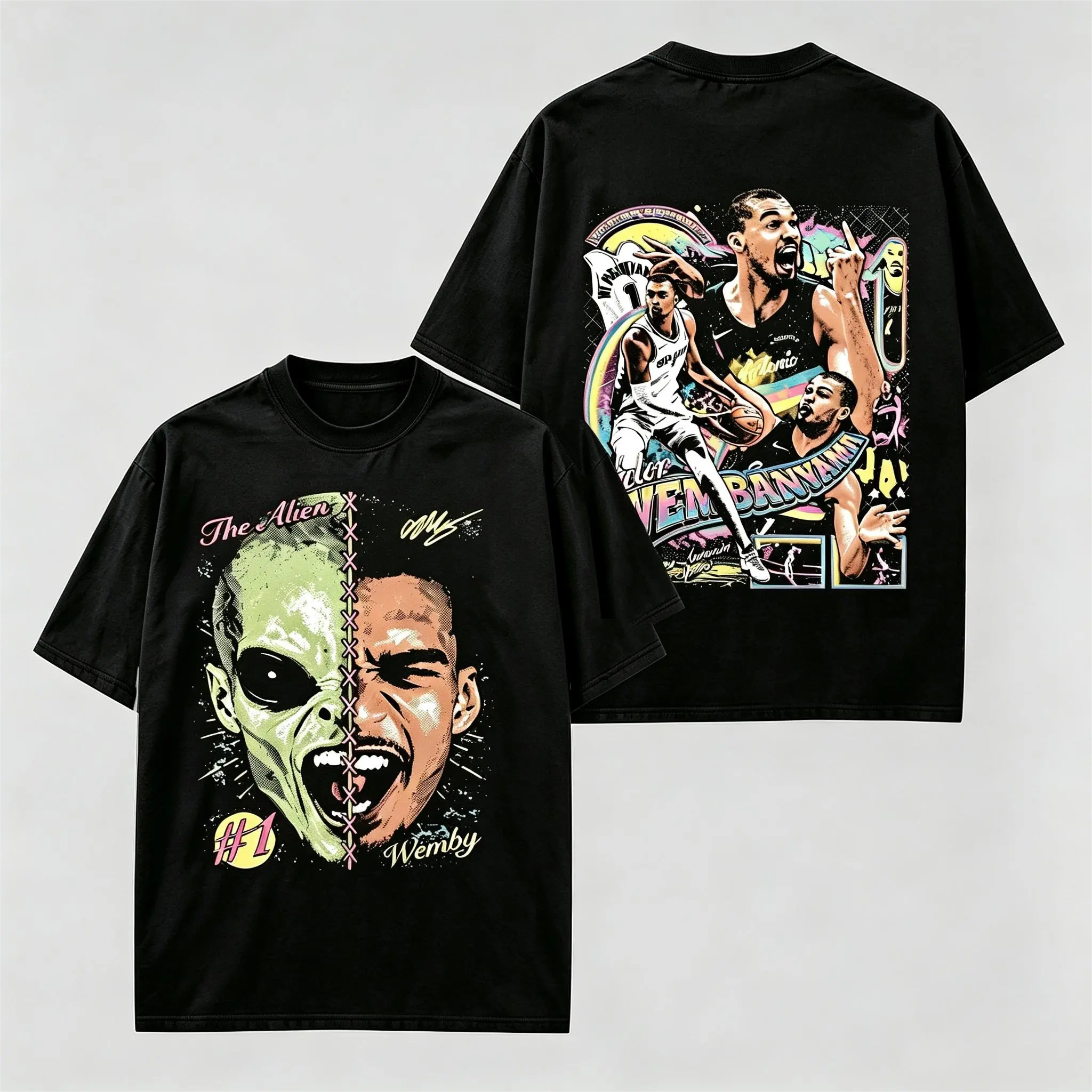 [✨ Cotton] Victor Wembanyama - VW1 Premium Cotton T-Shirt, Vintage Spurs Nation Graphic Tee, San Antonio Basketball Fans Hoops Streetwear Shirt, Victor Wembanyama Fan Merch, Unisex Oversized Sports Gift Tee