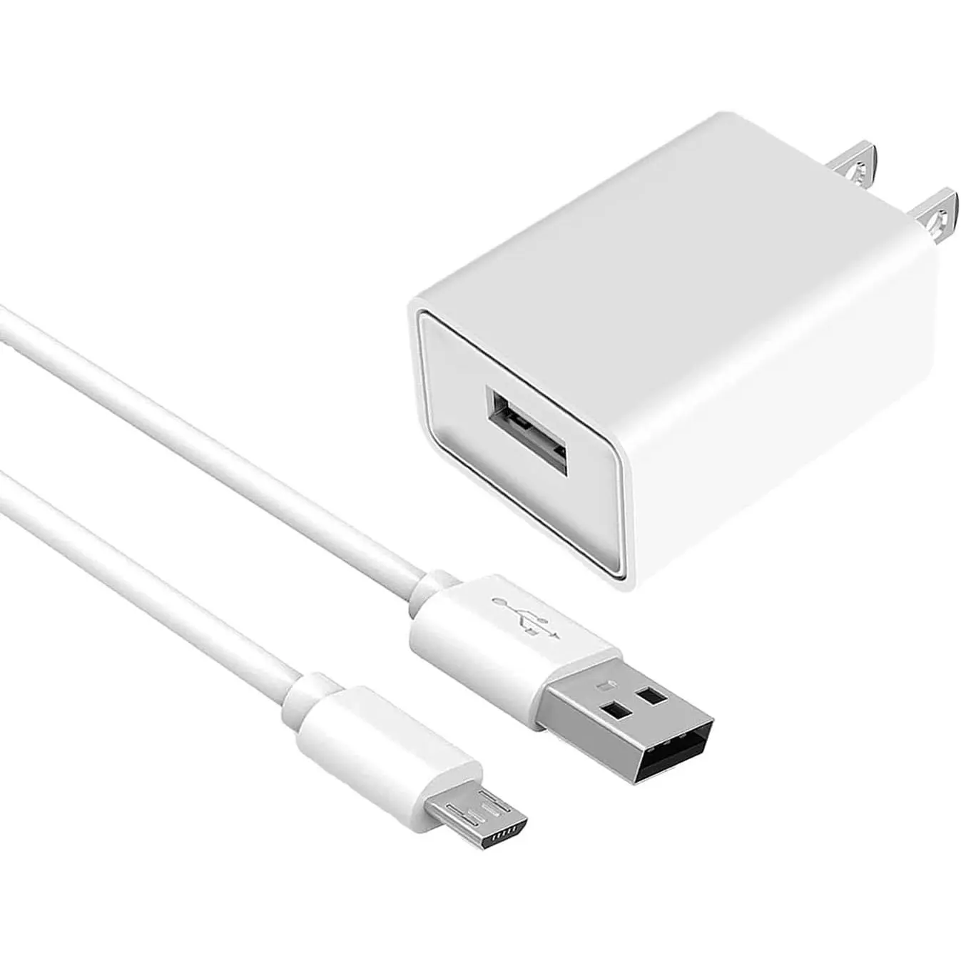 5FT  USB  Wall Charger   Pro/Pro2,  Q, Arlos GO Indoor Camera,  Cam Pan v3 v2, Yi  Camera Oculus Go, Kasa Cam 5V 2A Wall Charger Power  Adapter Cord (White)