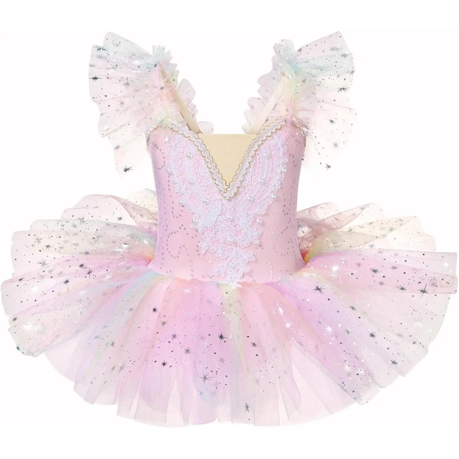 Girls' Professional Pancake Tutu Ballet Dress (Ages 3-12) - Recital, Competition Stage Wear