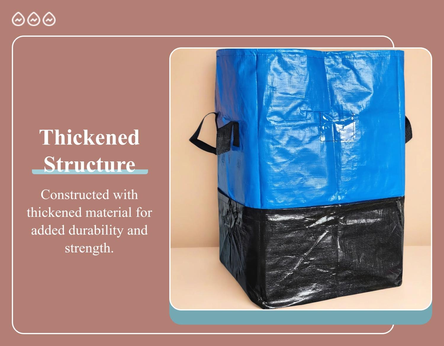 Moving Bag with Durable Handle and Secure Drawstring Closure, Large Capacity Foldable Storage Bag for Moving, Travel, Dormitory, Travel Duffle Bag, Portable Carrying Bag, Travel Folding Bag