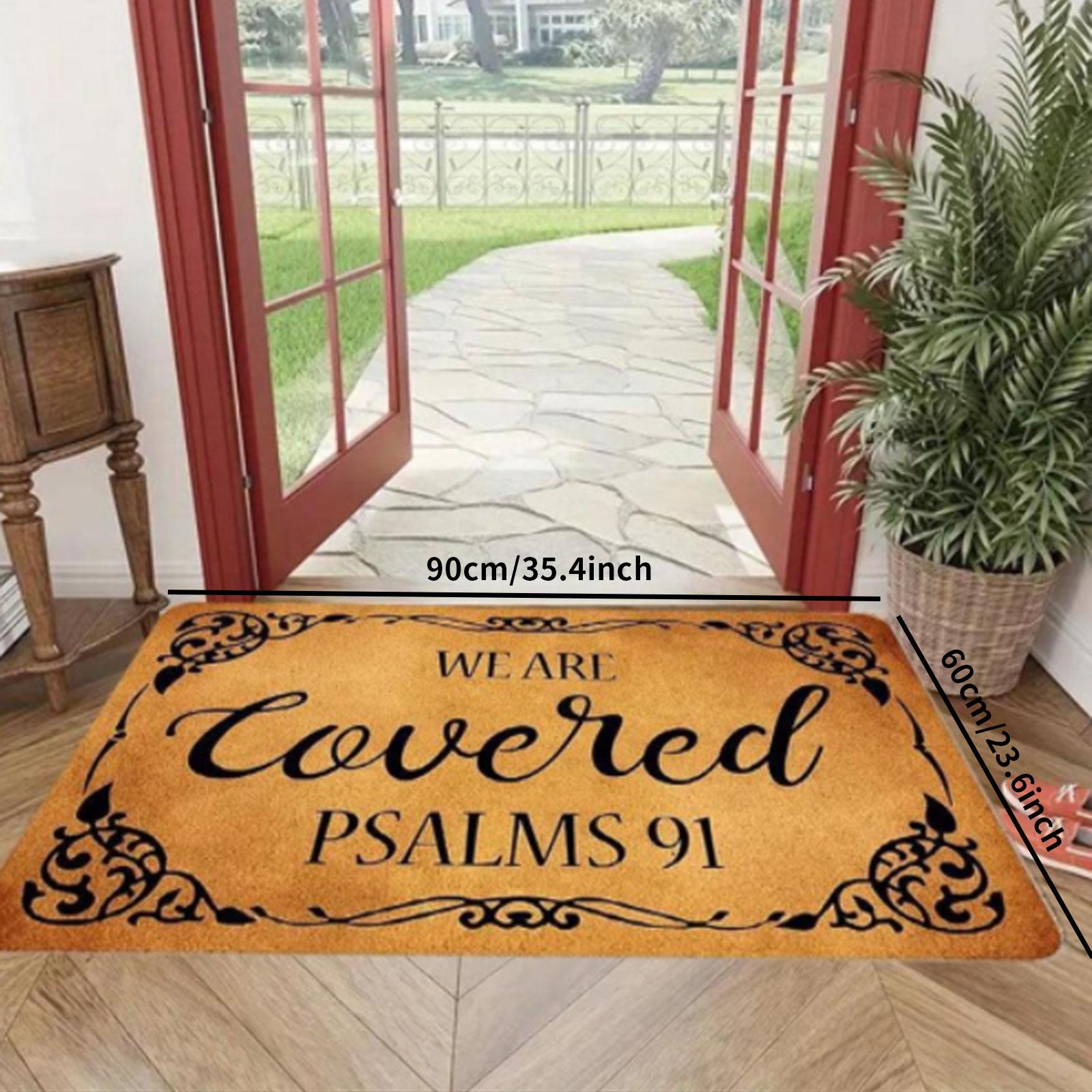 Letter Pattern Door Mat, Boho Style Non-slip Floor Mat, Rectangle Decorative Carpet for Home Living Room Bedroom Kitchen, Home Decor, Household Decorative Rug