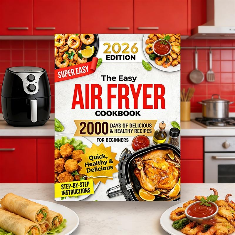 The Easy Air Fryer Cookbook for Beginners: 2000 Days Quick, Delicious & Effortless Recipes Book for Every Meal of the Day to Support Your Wellness Journey