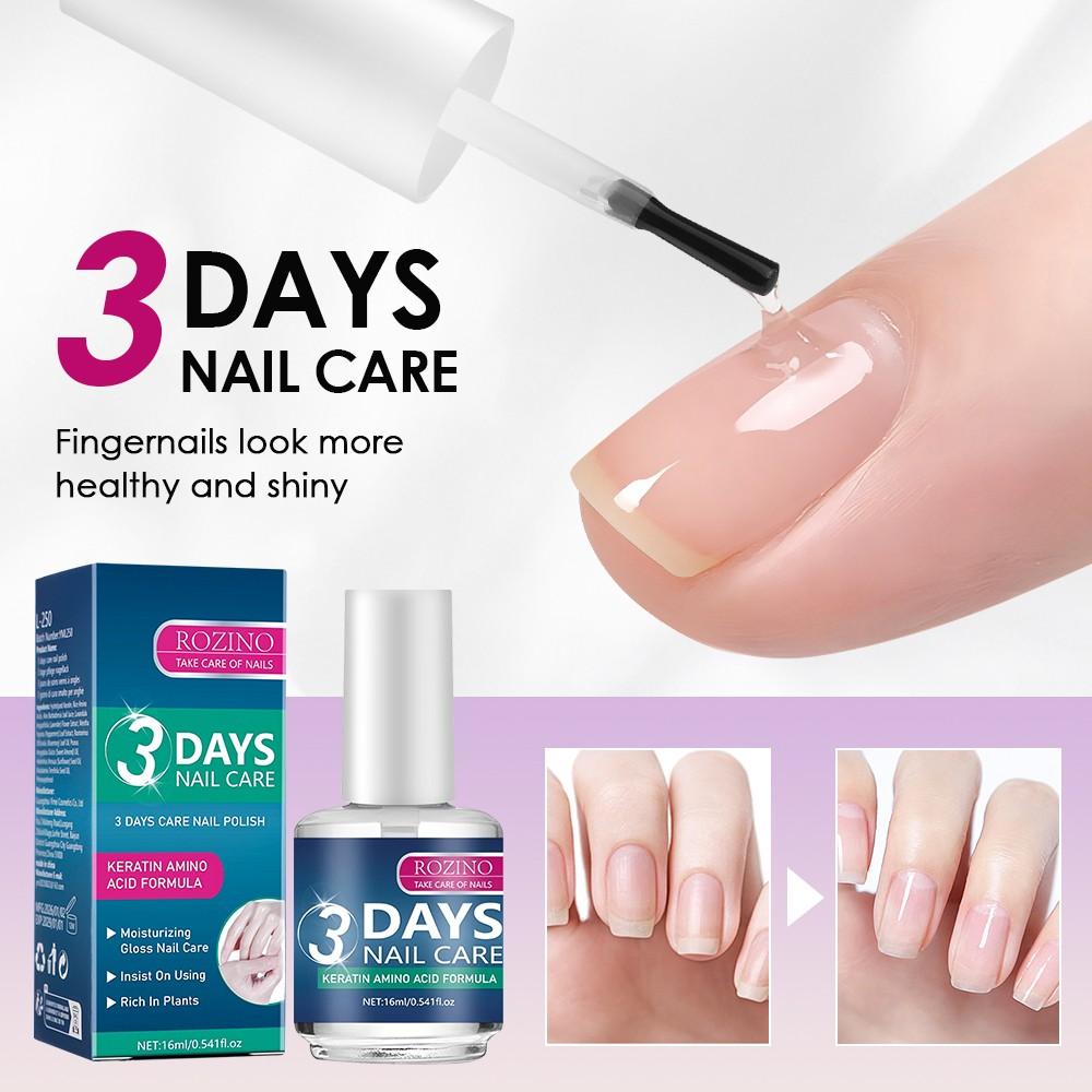 Nail Care Oil Moisturizing Shine Repair Cracked Nails Clear Non-Greasy Nail Nutrition Oil Keratin Amino Acid Vitamin E Deep Nourishing Strong Anti-Breakage Gift