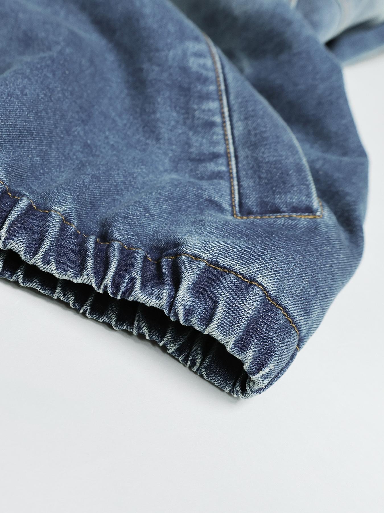 Women's Denim No Stretch Pilot Jacket, Loose-Fitting Zipper Fly, Casual Fashion Outerwear, Perfect for Daily Wear