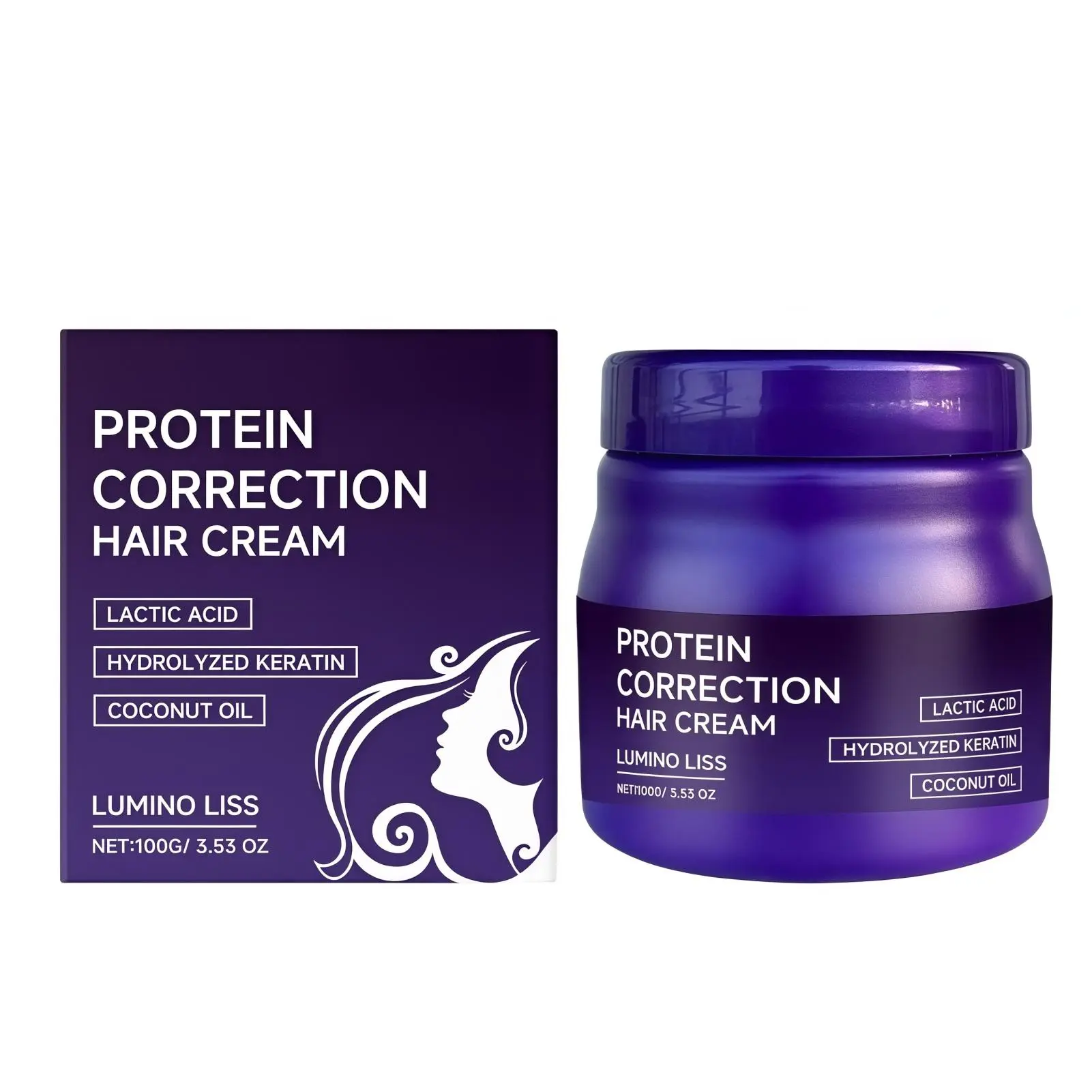 Protein Hair Straightening Cream Moisturizing, Nourishing, Anti-frizz, Smoothing, Repairing and No-straightening Hair