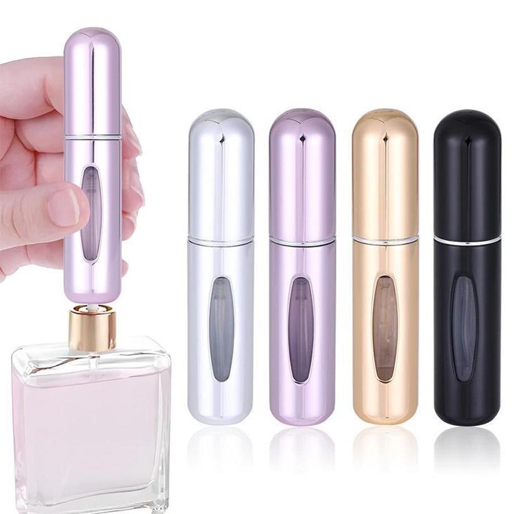 Mini Perfume Atomizer 5ml: Refillable Leak-Proof Travel Spray Bottle, TSA Approved for Airplane, Perfect Portable Fragrance Container for Women & Men, Ideal Gift for Friends, Lovers & Family.
