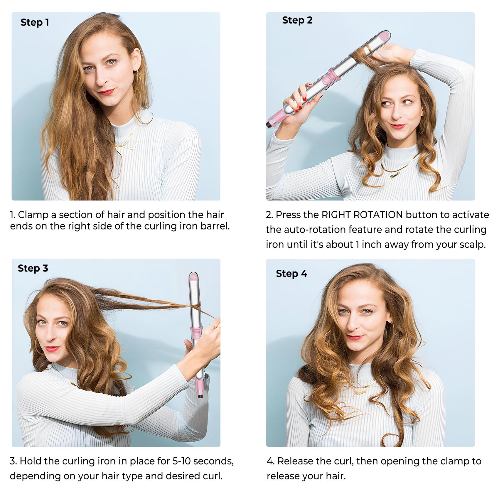 Professional Flat Iron Hair Straightener, Titanium Hair Straightening Ionic Fast Heating Hair Tools, 2 in 1 Hair Straightener Hair Curler, Hair Styling Tools for Women, Gift