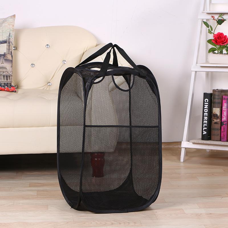 Foldable Mesh Airflow Laundry Basket, Portable Convenient Clothes Storage Basket, Household Laundry Basket for Home Use, Collapsible Laundry Hamper, Laundry Bin