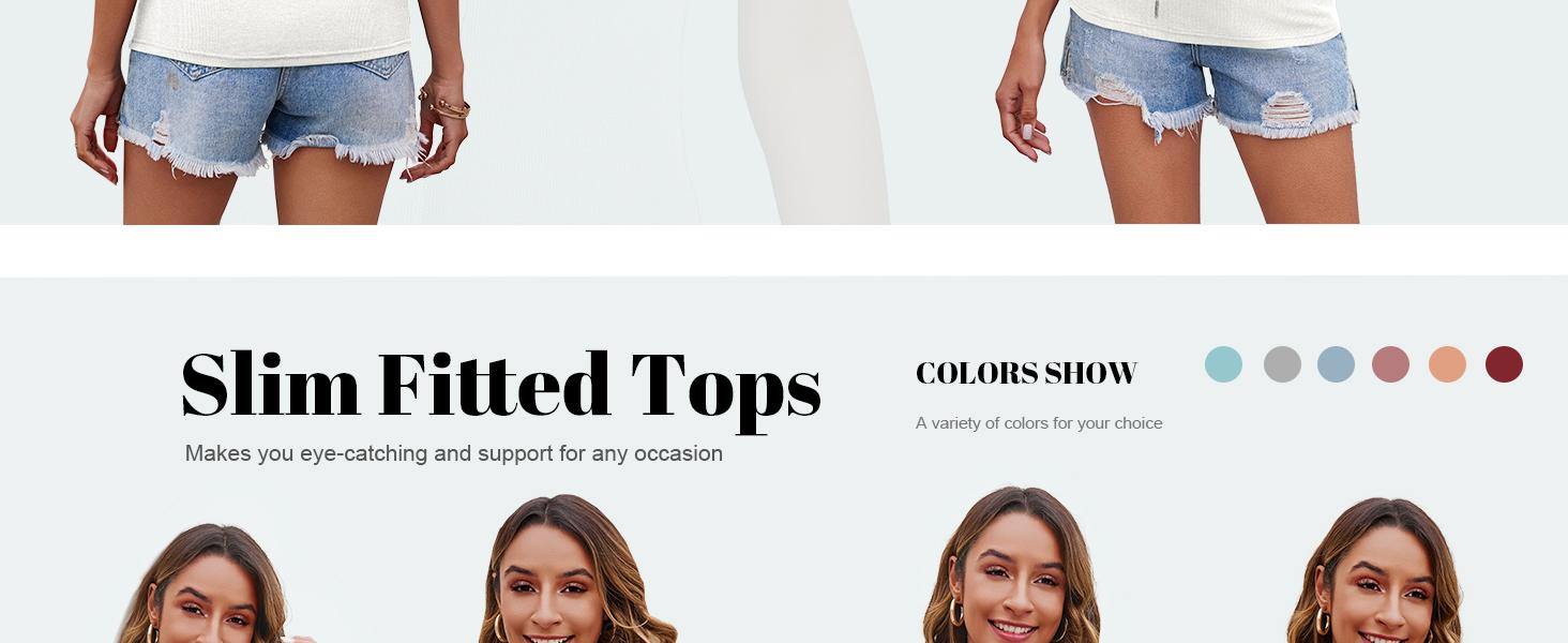 Beotyshow Womens Sexy V Neck Tank Shirts Top Sleeveless Casual Basic Drawstring Rib Knit Tops Vest Winter