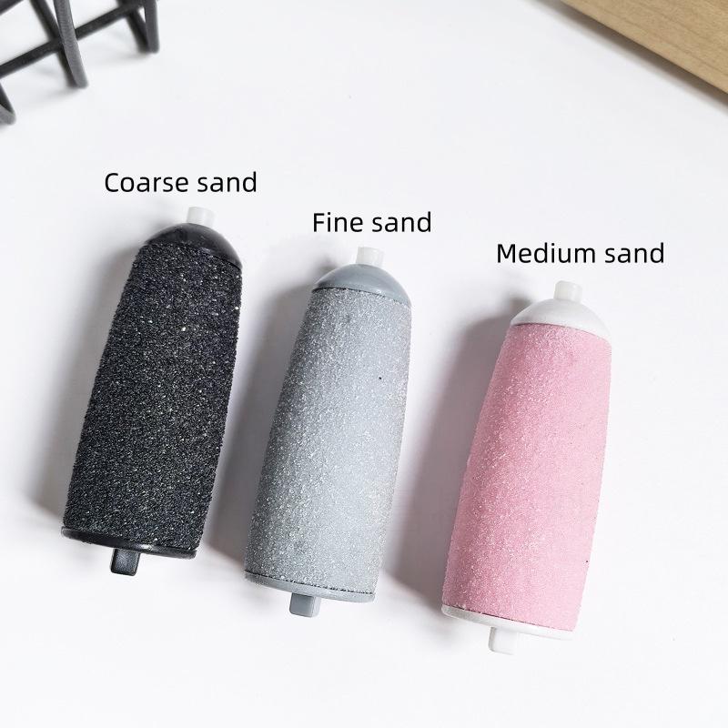 3/6pcs Foot File Replacement Heads set, Different Grit Roller Heads for Foot Care Tools, Foot Care Sanding Heads for Foot Exfoliation and Exfoliating Massage Tool, Compatible Replacement Kit