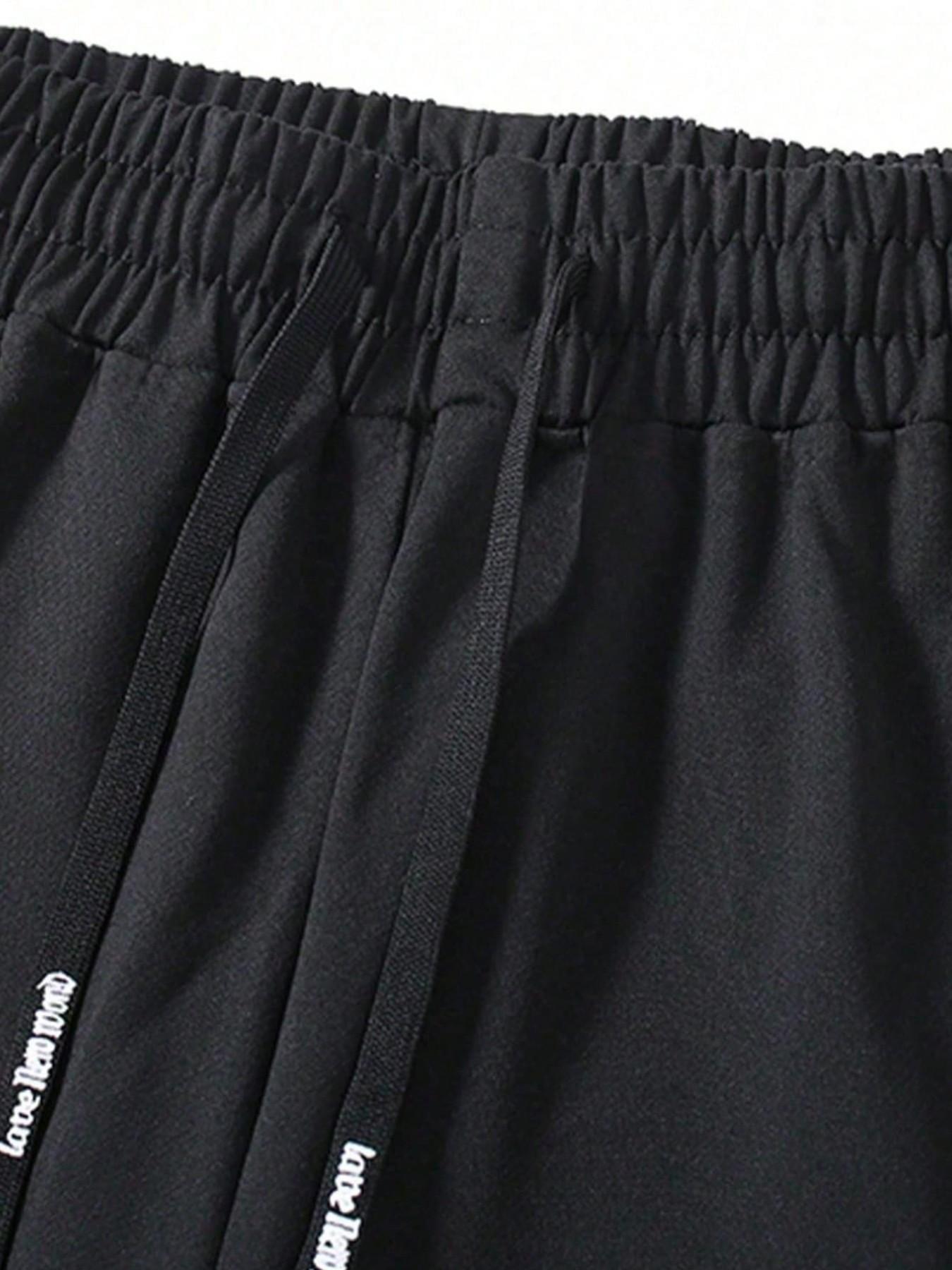 Men's Summer Lightweight Simple Sporty Long Pants, Casual Fashion Cuffed Outdoor Sweatpants, Comfortable and Stylish, Knitted Sports Pants, Casual Comfy Sweatpants