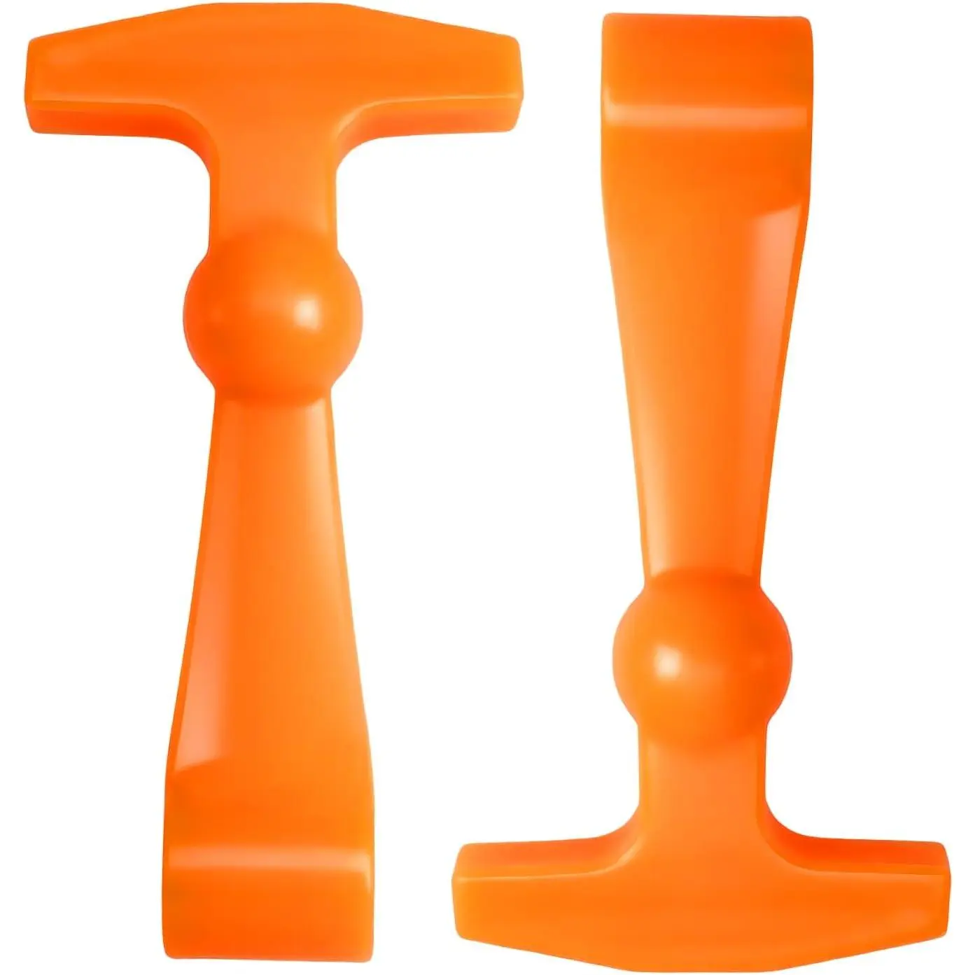 Outdoor Cooler Lid Latches, 2-Pack Orange Silicone Rubber Replacements with Durable T-Handles, Weather-Resistant Flexible Parts for Hard Coolers, Compatible with Yeti, RTIC, Fits Many Coolers