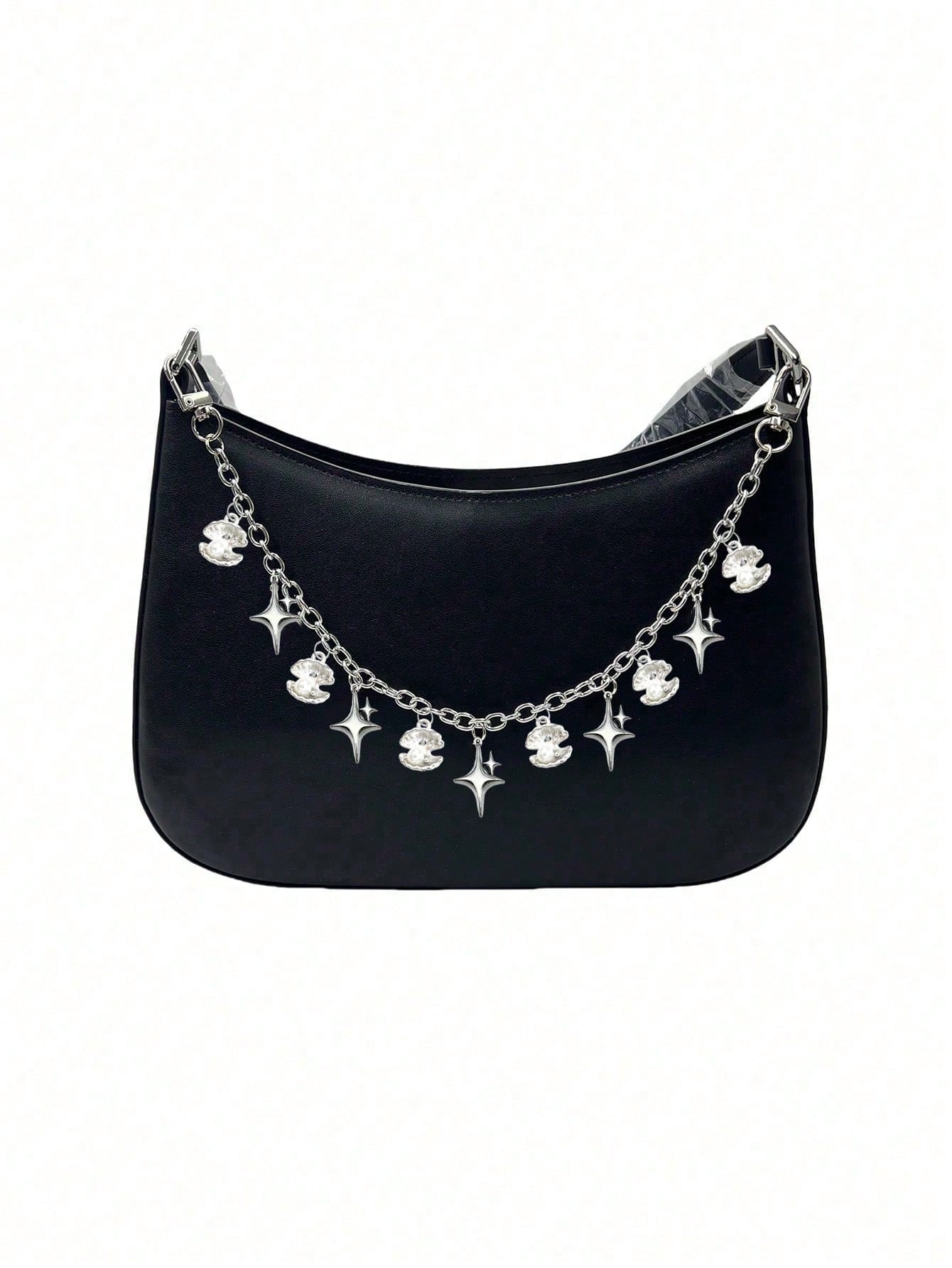 Shell Star Chain Bag Chain Charm Purse Charm Chain, Beach And Ocean Elements, Decoration Accessory Bag Chain