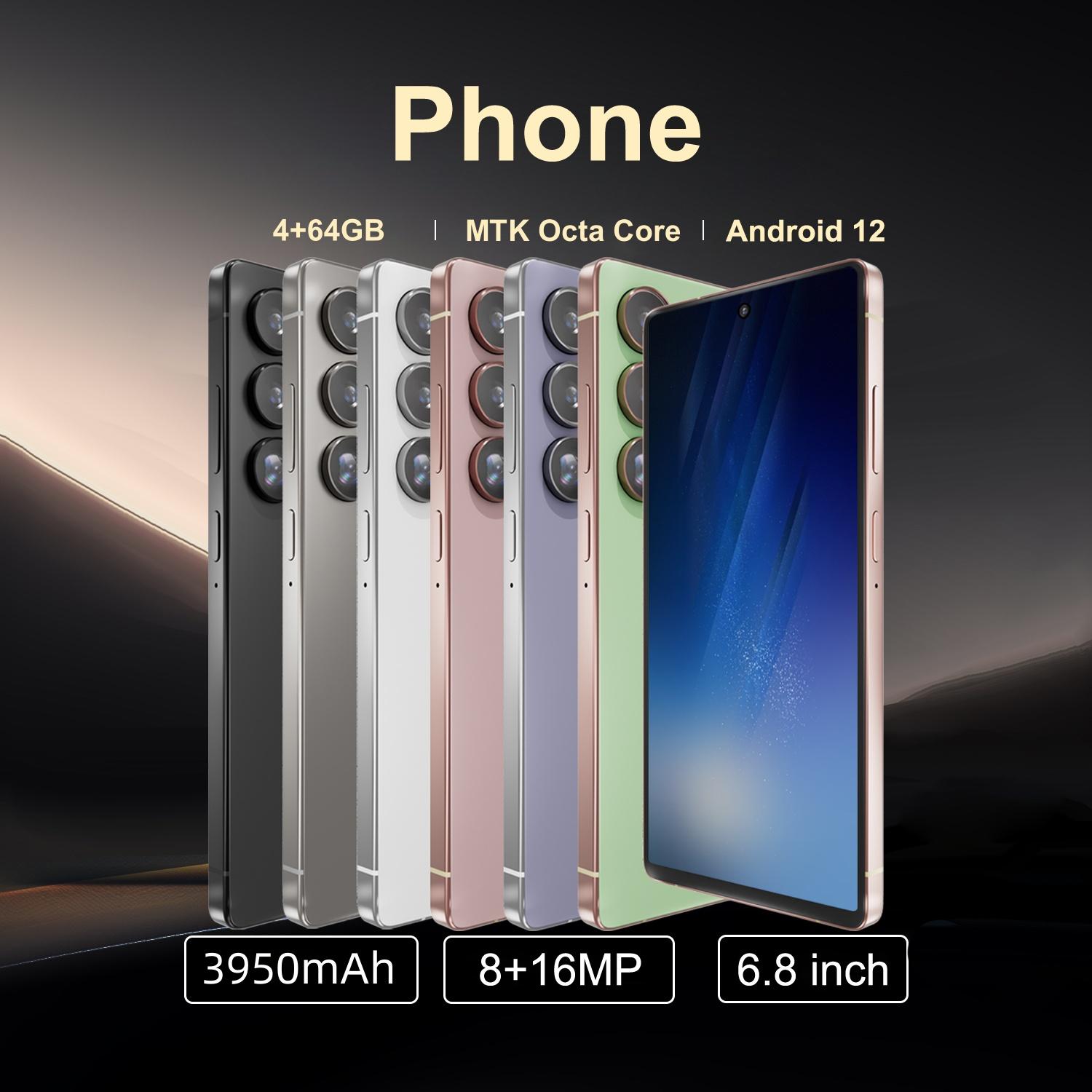 FUFFI Smartphone, 4+64GB, 6.8 Inch Display, 8+16mp Camera, Dual