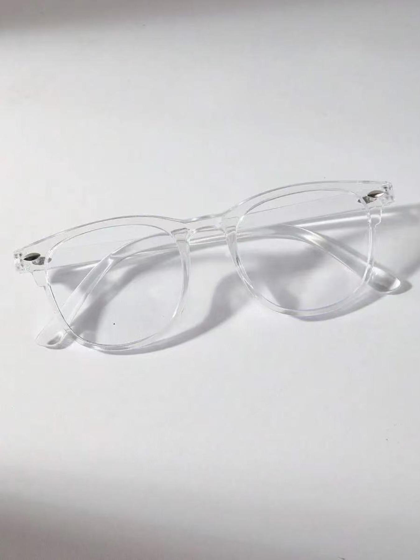 Vintage Lightweight Fashion Eyeglasses Set, Classic Fashion Glasses, Full Frame Design, Versatile Style, Suitable for Daily Commute, Home, Casual, Photography, Travel