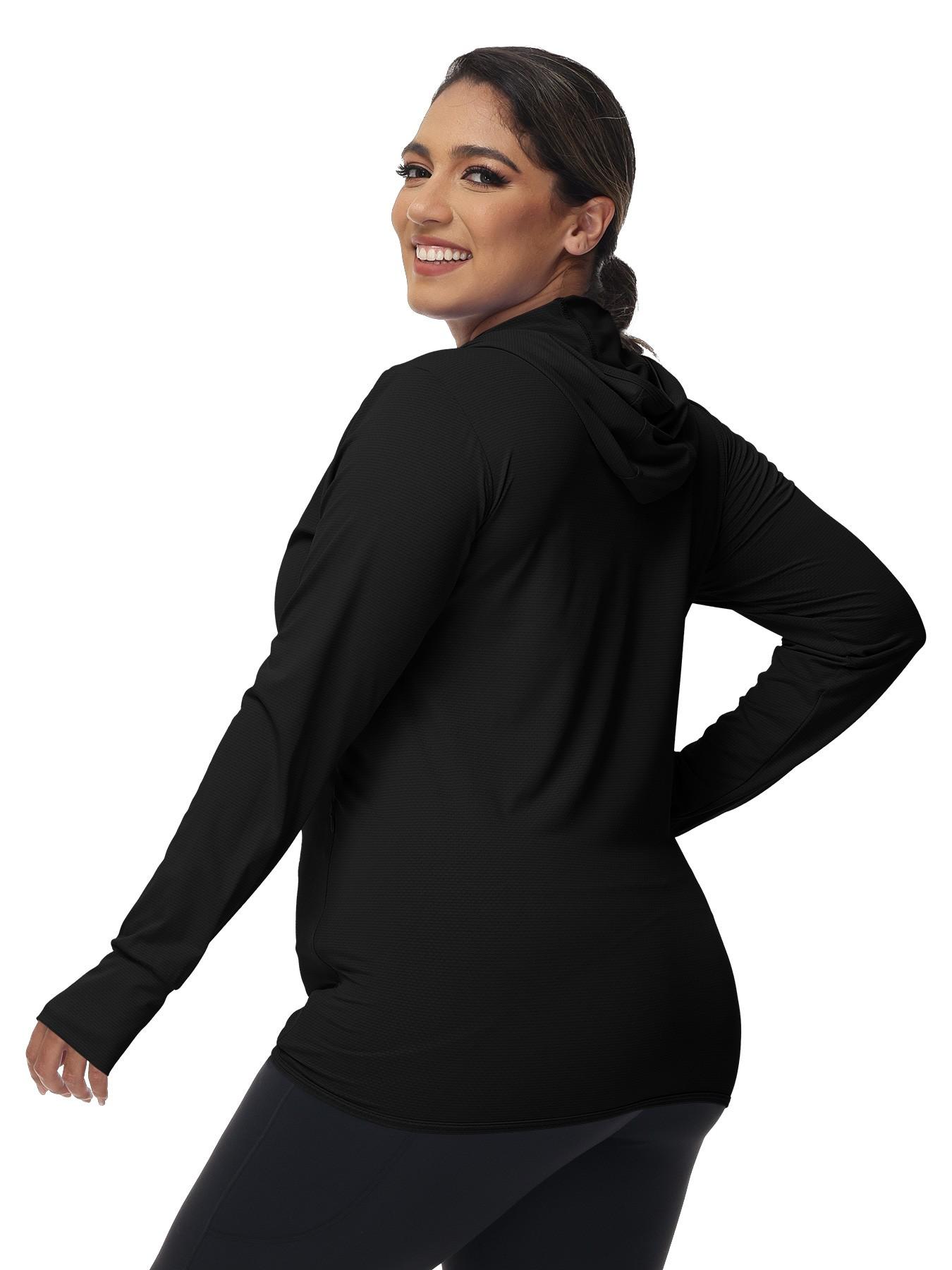 Summer Women's Upf50+ Ice Silk Sun Protection Jacket, Loose Fit Hooded Breathable UV Blocking, Running Yoga Outdoor Cycling Sport Coat, Workout Yoga Jacket, Sports Outerwear