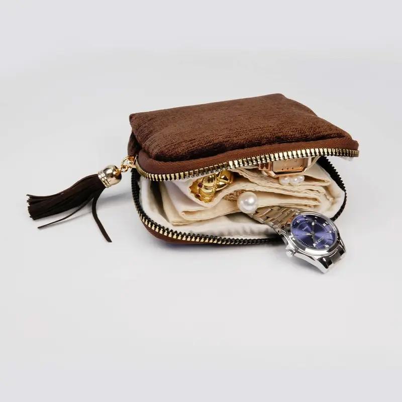 💅 Effortless Travel | Mini Flannel Jewelry Carrying Case | Weekend Getaway Packing Essential