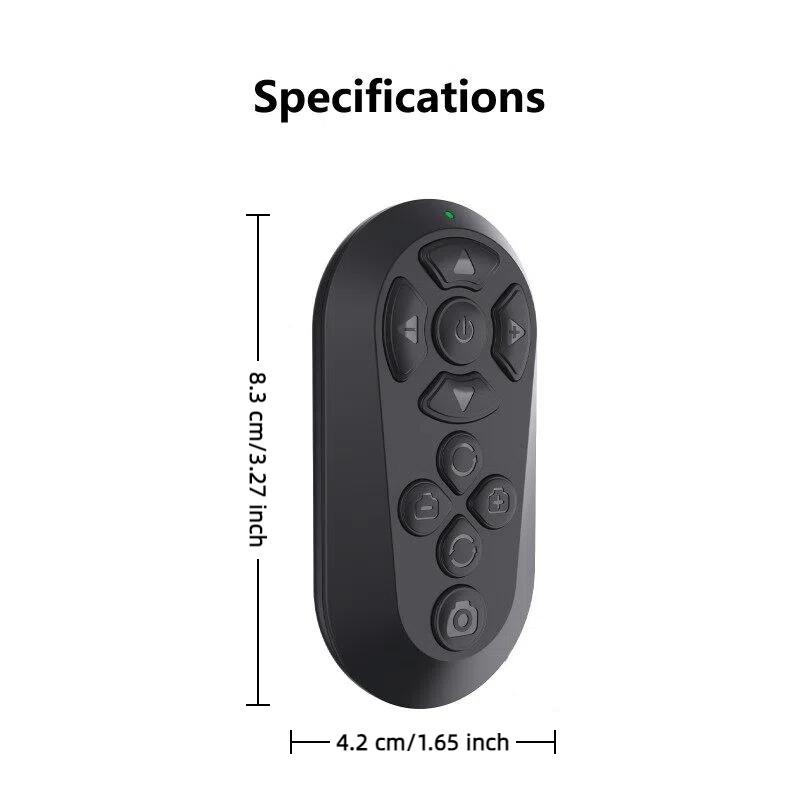 Bluetooth-compatible Remote Control for Short Videos, Page Turning, Volume Control, Camera Shutter, Multi-System Hands-Free Phone Handle, 2026 Upgrade Version