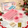 Cake Pop Cutter, Cake Pop Mold Set, Cake Pop Sticks, Cake Pop Wrappers with Ties, Baking Supplies, Christmas Baking Tools, Christmas Party Baking Molds, Color Box Packaging, Christmas Gift, Baking Sets for Adults.