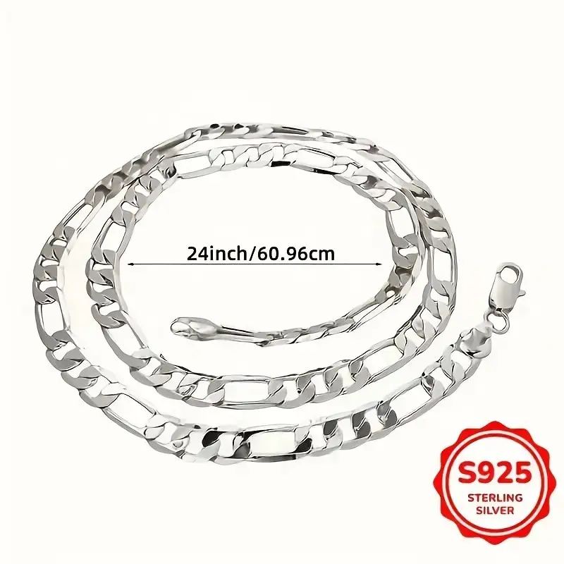 Elegant Figaro Chain Necklace - Nickel-free, ideal for casual wear and special occasions