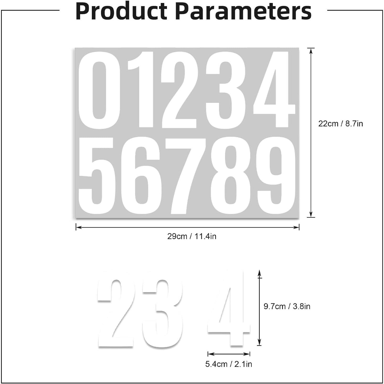 6 Sheets Mailbox Numbers Stickers 60 count 4 Inch Viny Self Adhesive House Number Anti Fading Number Signs for Signs Doors Business Address Number Residence (White) 6 Sheets Mailbox Numbers Stickers 60 count 4 Inch Viny Self Adhesive House Number Anti Fading Number Signs for Signs Doors Business Address Number Residence (White)