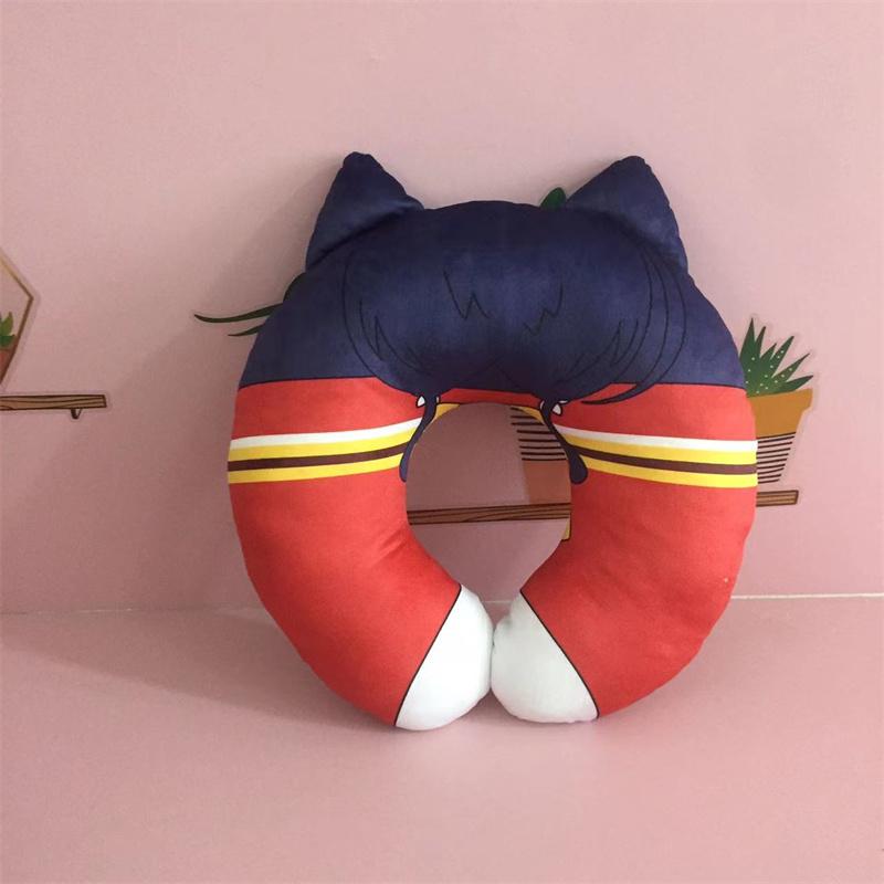 Bungou Stray Dogs Edogawa Rampo Cosplay Travel Neck Pillow Fyodor Dostoyevsky U-Shaped Plush Cushion Toy
