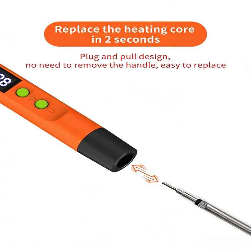 Wireless Fast Charging USB Soldering Iron Kit, 600mah Battery, Three Temperature Settings, Ideal for Home Appliance Repair and DIY Projects