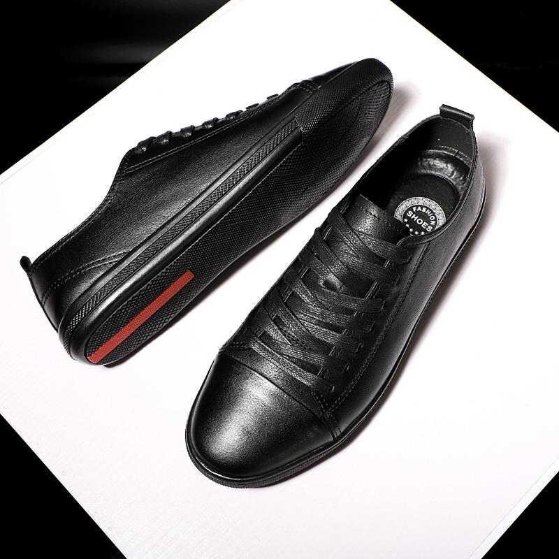 Men & Women High-End Cow Leather Shoes, Lightweight Soft Sole Non-Slip Footwear, Versatile Casual  for Daily Wearfor All Seasons