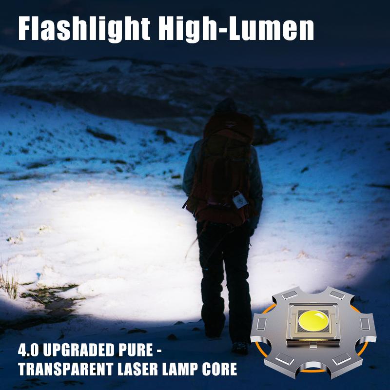 SKYFIRE 1376 LED Flashlight — high-lumen brightness, ultra-bright and rechargeable, featuring adjustable zoom and five lighting modes. A must-have for camping, perfect for both outdoor and home use#Summervibes summergarden