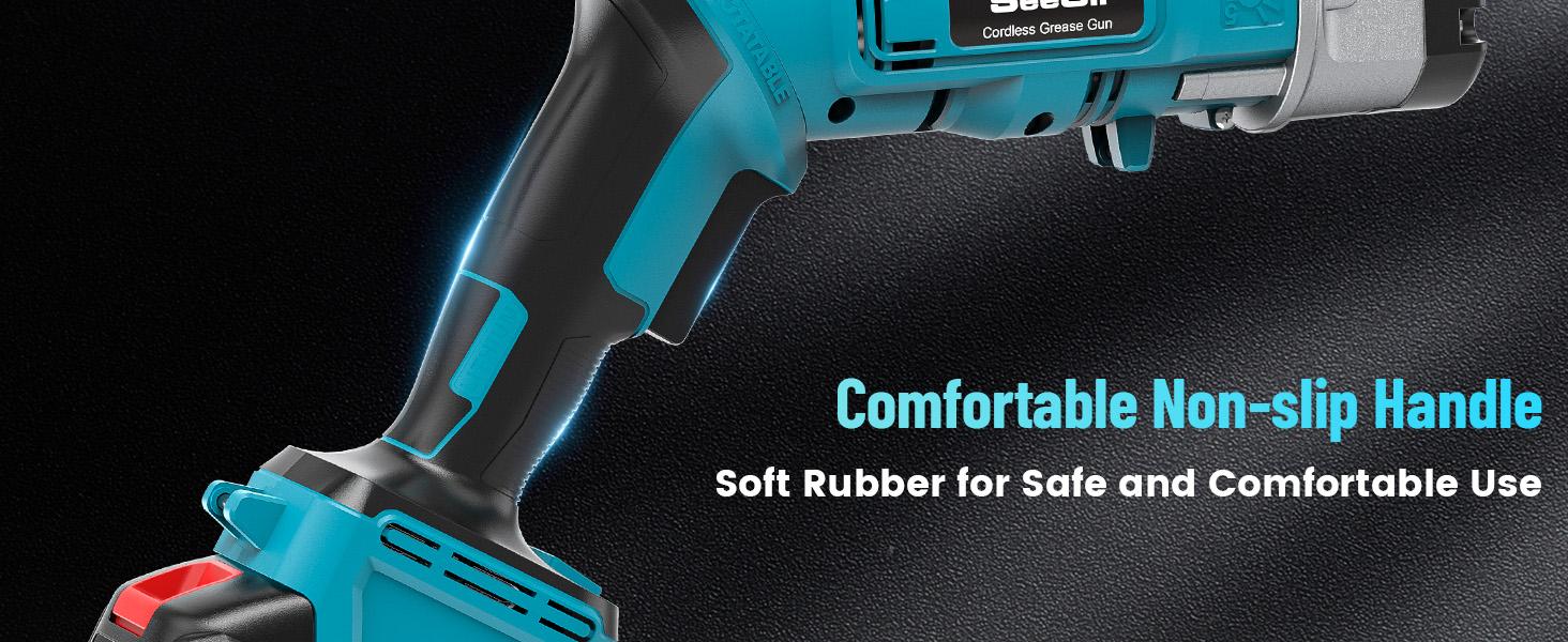 Seesii Cordless Grease Gun, Innovative 2-in-1 Easy-to-Use Electric Grease Gun, 5.3 oz/min 12,000 PSI High-Efficiency Battery Powered Grease Tool Kit, Grease Tool with 2*2.0Ah Batteries and Charger, B003 Black Friday Deals