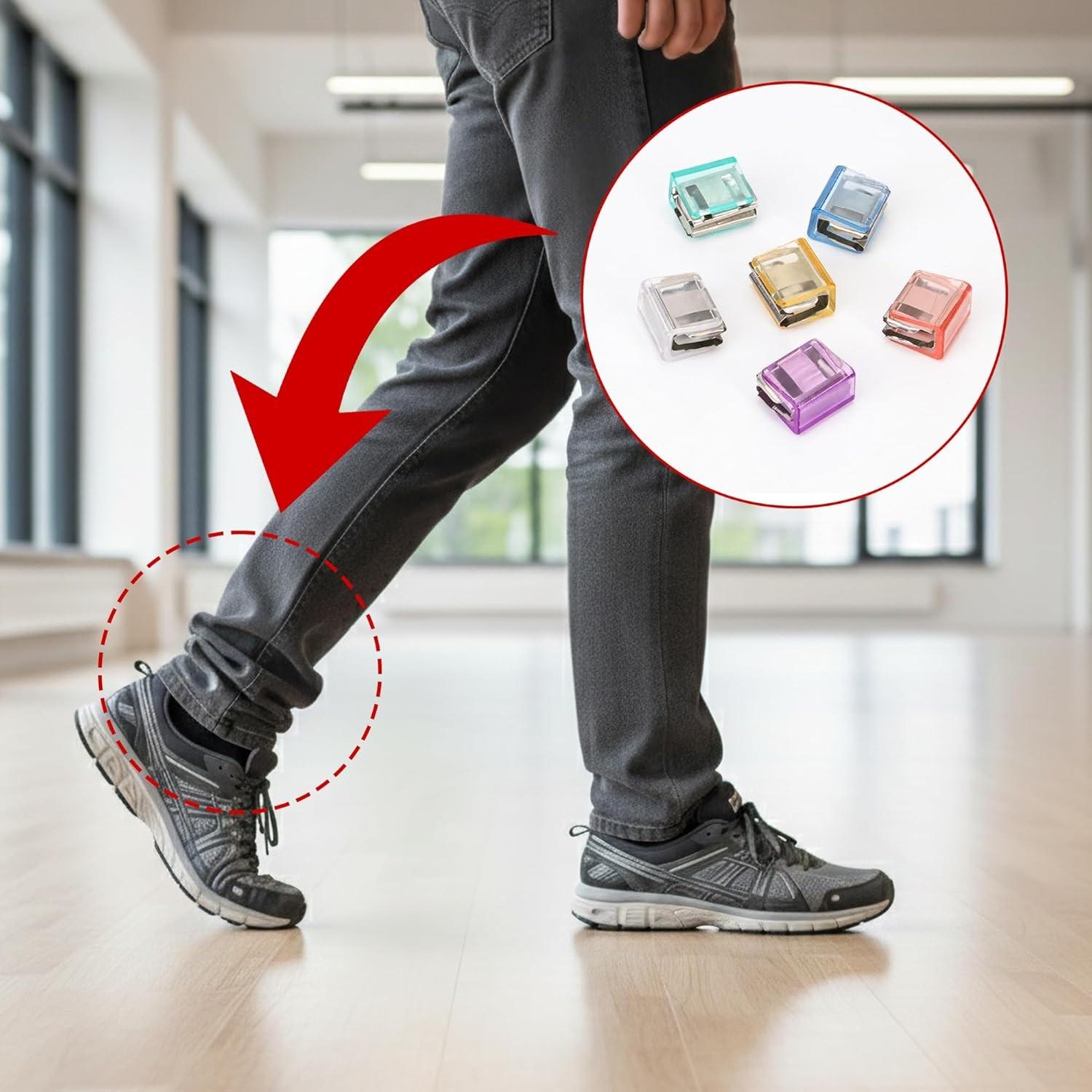 6 Piece Pants Clips, Adjustable Waistband Clips for Jeans, Formal Pants, Instant Shortening Anti-Slip Device, Unisex Clothing Clips