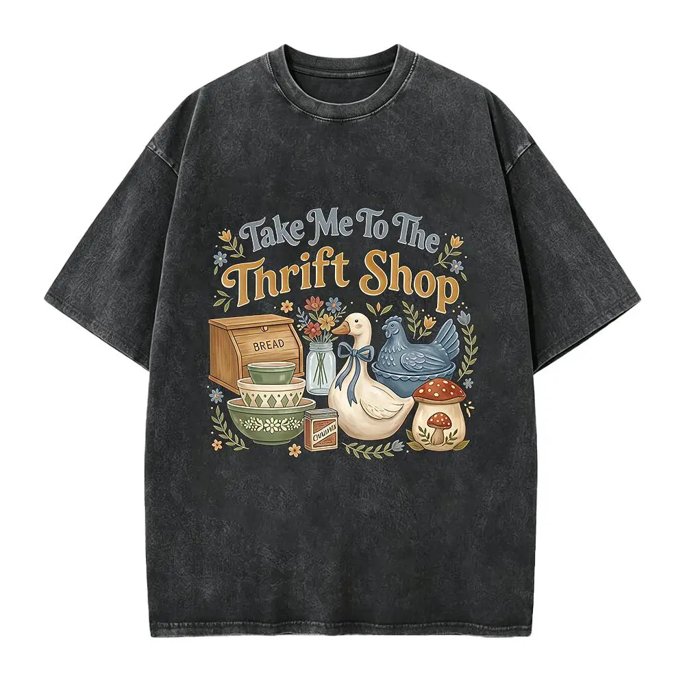 Thrifting Shirt Take Me To The Thrift Shop Tee, Sustainable Fashion Sweatshirt, Cottagecore Crewneck, Gift For Thrifter