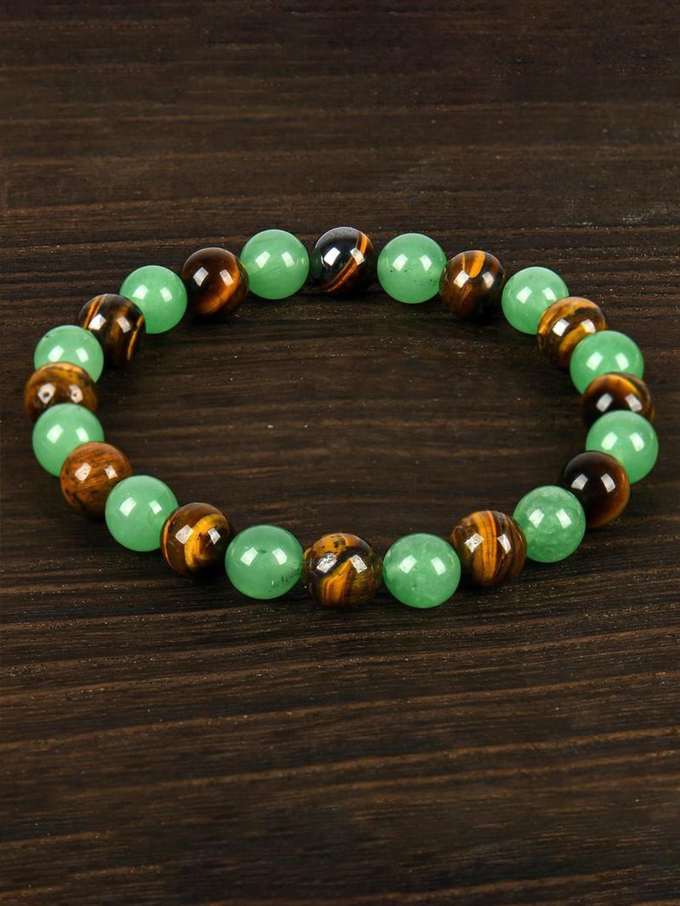 Attract Wealth Bracelet with Glass Design, Blue Handwoven Friendship Style, Symbolizes Luck and Protection, Fashionable Energy Balance Accessory, High Quality Bracelet