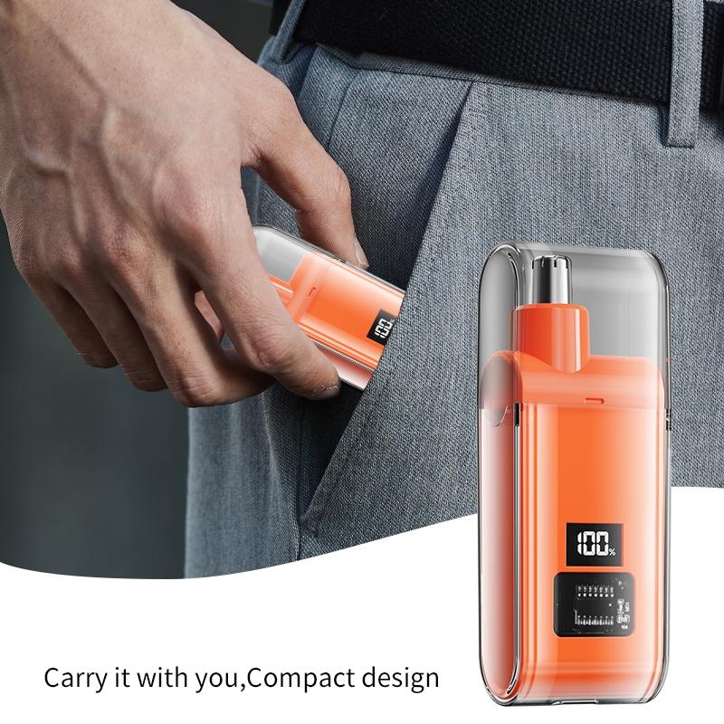 Portable mini nose hair trimmer, waterproof, dry and wet dual-purpose painless nose hair trimmer, electric shaving tool, nose and beard trimmer, men's ear and nose trimmer, USB charging