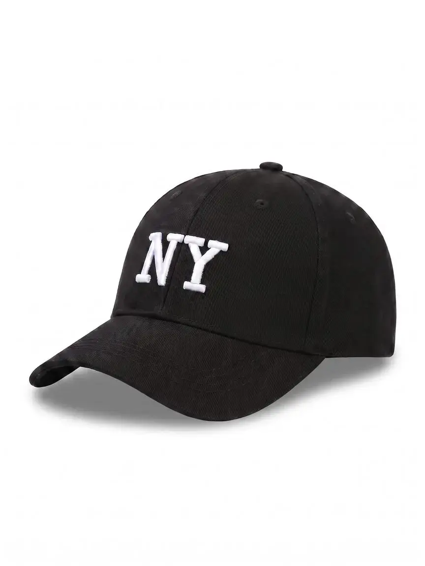 NY Letter Embroidered Baseball Cap, Casual Sports Cap, New York Urban Streetwear Style, Adjustable Casual Outdoor Sun Hat for Men & Women, Spring/Autumn Travel Beach Vacation