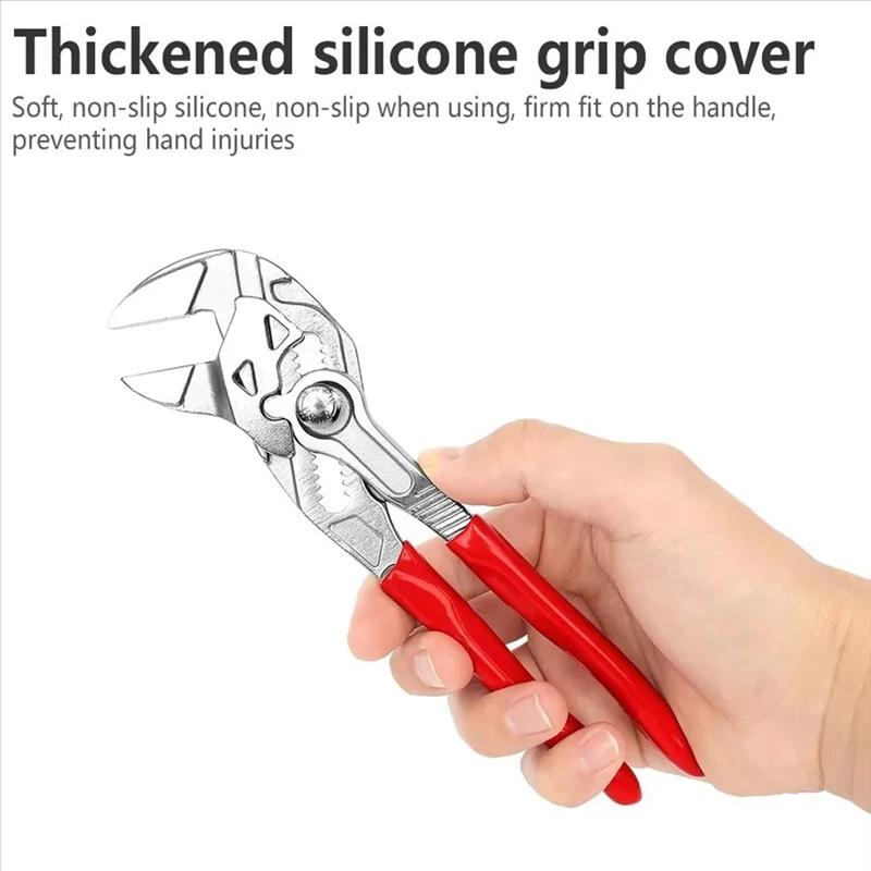 Multifunctional Water Pump Pliers, Quick-action Water Pump Pliers, Large Opening Home Plumbing Tool, Professional Hand Tool for Home Use, Heavy Duty Multipurpose Plier Set, Hardware