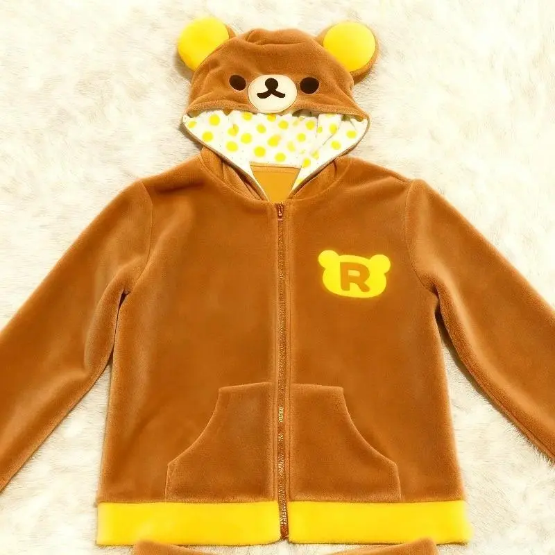 Ropa Mujer Japanese Hoodies Jackets Women's Clothing Bear Ear Hooded Zipper Sweatshirts Fashion Casual Cute Hoodie Tops