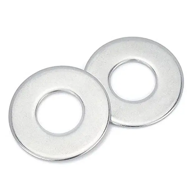 304 (18-8) Stainless Steel 3/8" Plain Washer - 7/8" Outer Diameter, 0.055" Thick, 100-Pack, Rust-Resistant for Indoor Outdoor Tools & Hardware Fastening