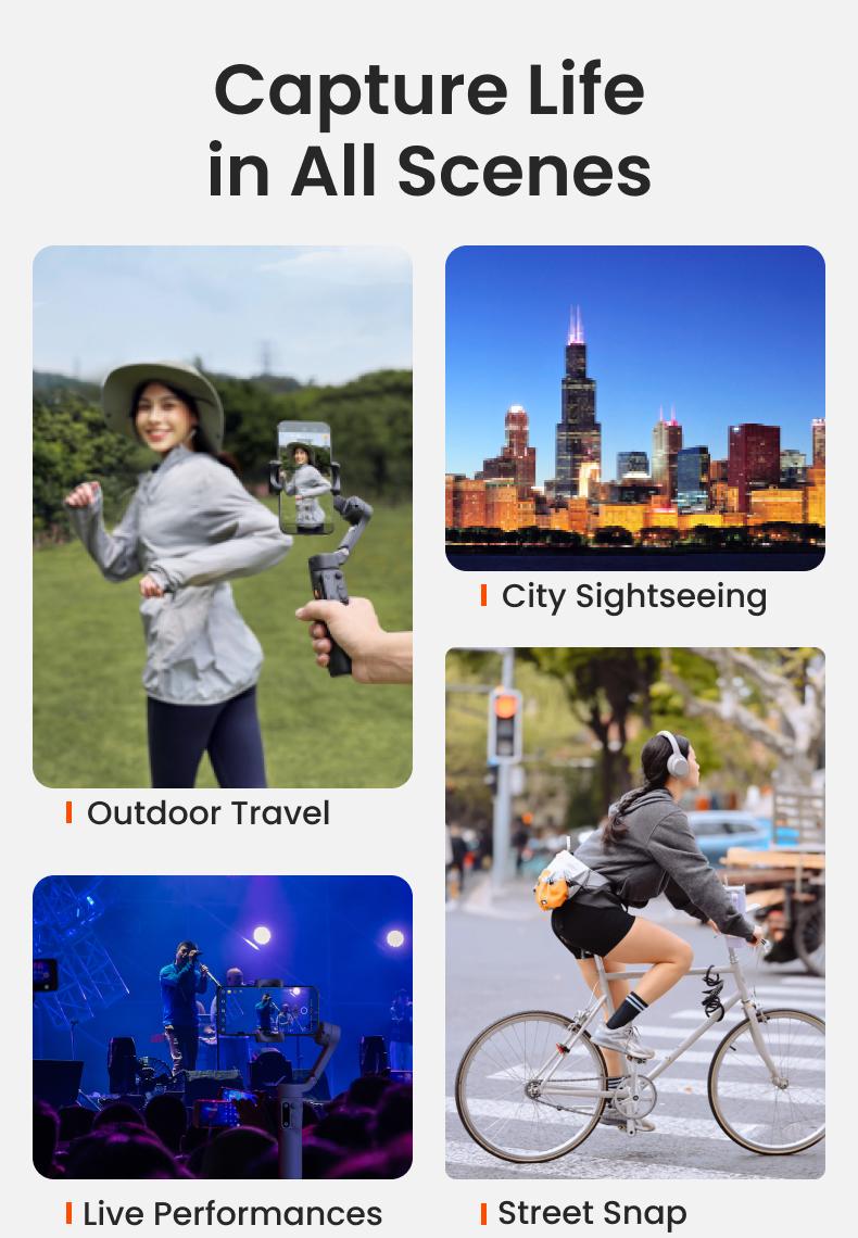 hohem iSteady X3SE Gimbal Stabilizer for iPhone, Smartphone Foldable Gimbal with Detachable Magnetic Remote Control, Ai Tracking App Supported Portable Foldable 3-Axis Phone Gimbal for Android & iPhone 17 series, Ideal for Travel Vlogging