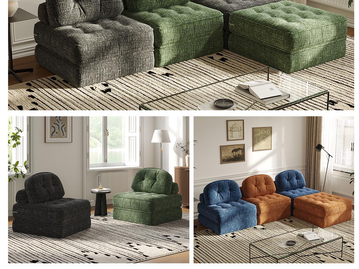 Dowinx Folding Sofa Bed with Pillow, Small Convertible Comfy Couch Bed for Adults Home Lounge and Gaming, Modern Comfortable Design for Apartment Living Room Bedroom, Smooth Velvet