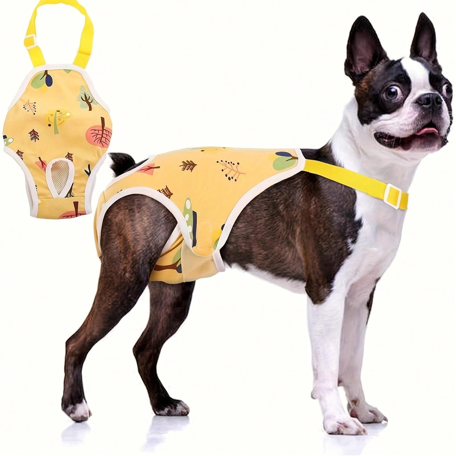 Washable dog diaper - Reusable dog menstrual clothing with breathable mesh design, comfortable fit, suitable for all types of dogs during their menstrual period, exclusively for female dogs, made of polyester fiber material