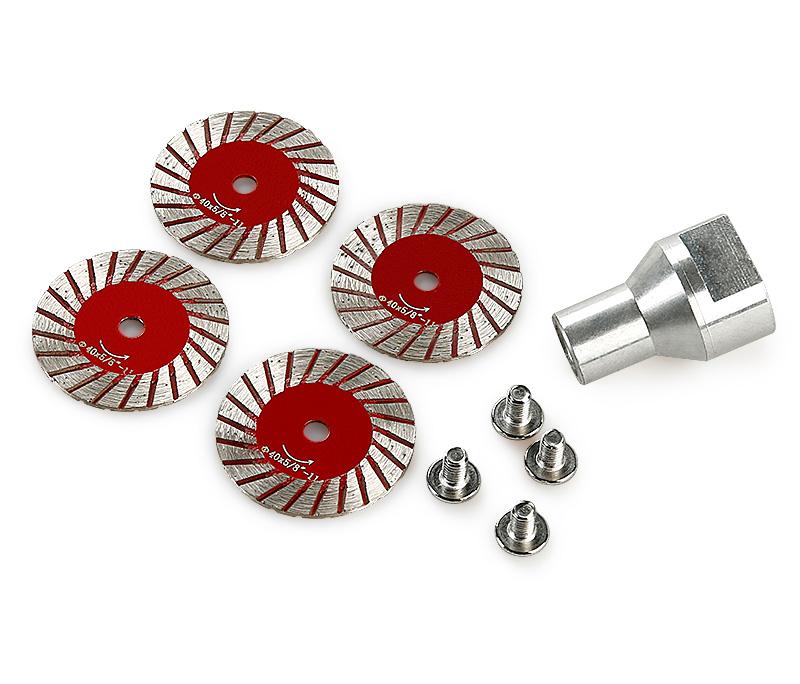 LOZLIN 3PCS/5PCS 1.57"(40MM) Diamond Saw Blades for Granite, Marble, Sandstone, Tombstone & Stone - Angle Grinder Tool for Carving, Lettering in Masonry & DIY SummerVibes