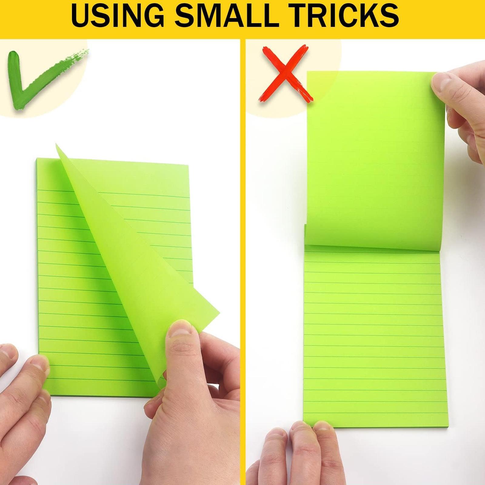 A6 portable notepad with strong adhesive post-it notes for students to correct mistakes and office records