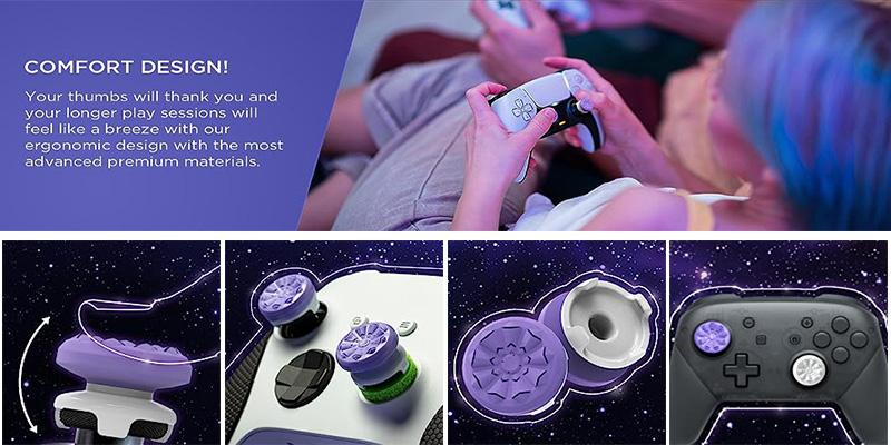 High-performance rubberized thumbsticks for Xbox One and PS4, PS5 controllers Joystick Thumb Holder Attachment. Accessories Console