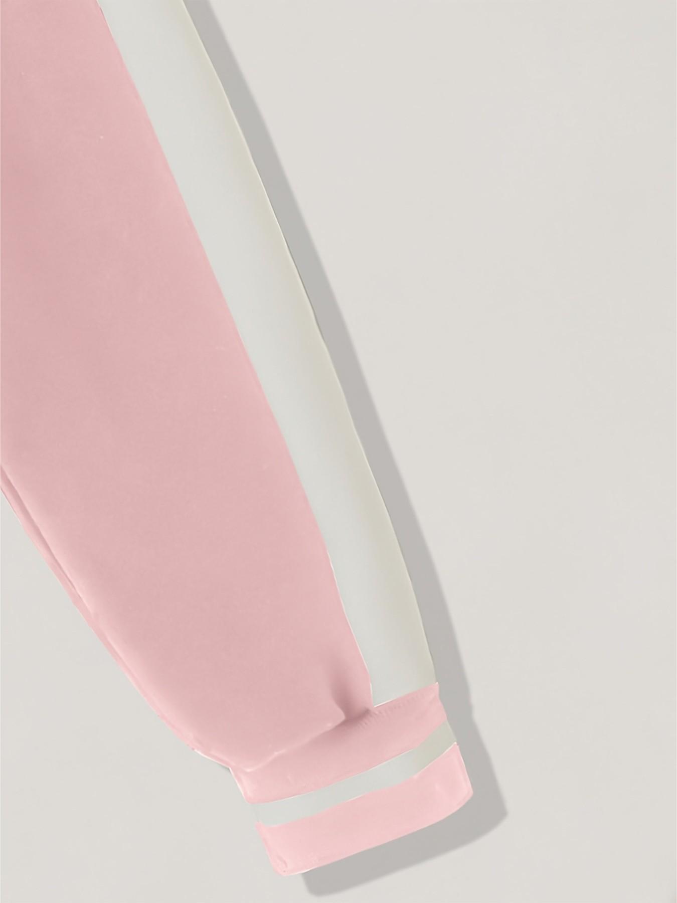 Girls' Easter Egg Rabbit Print 2-Piece Set, Casual Loose-Fit Jacket & Pants, Polyester, Perfect for School & Sports