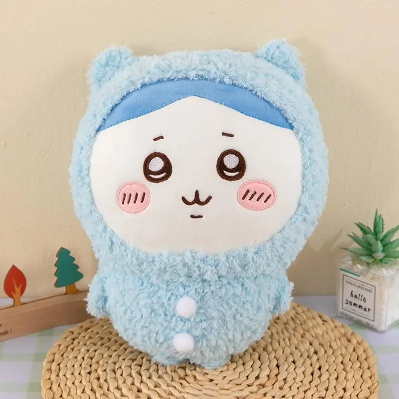 50cm New Cute Chiikawa Pajamas Series Hachiware Usagi Plush Toy - Oversized Doll for Girls, Room Decoration Holiday Gift